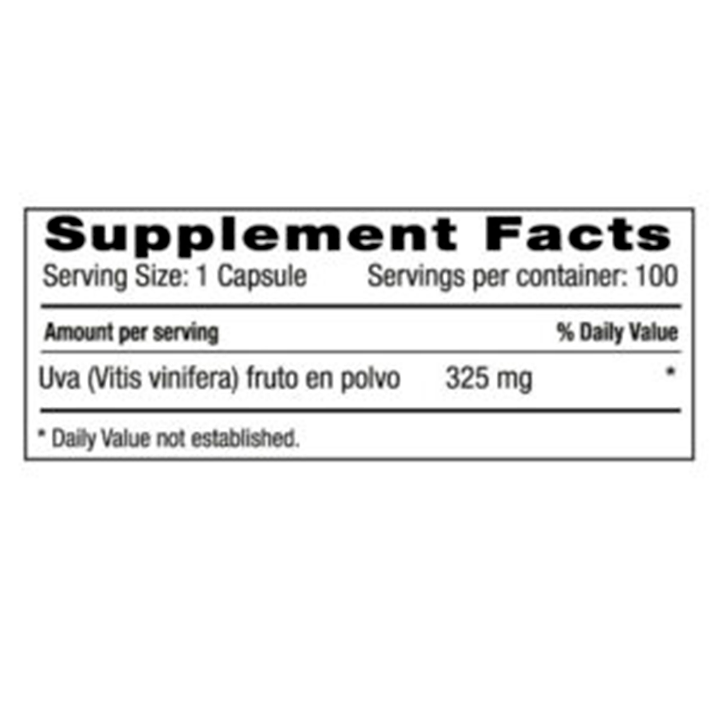 Resvertroll Complex 325 mg - 100 Cápsulas (Resveratrol) 2