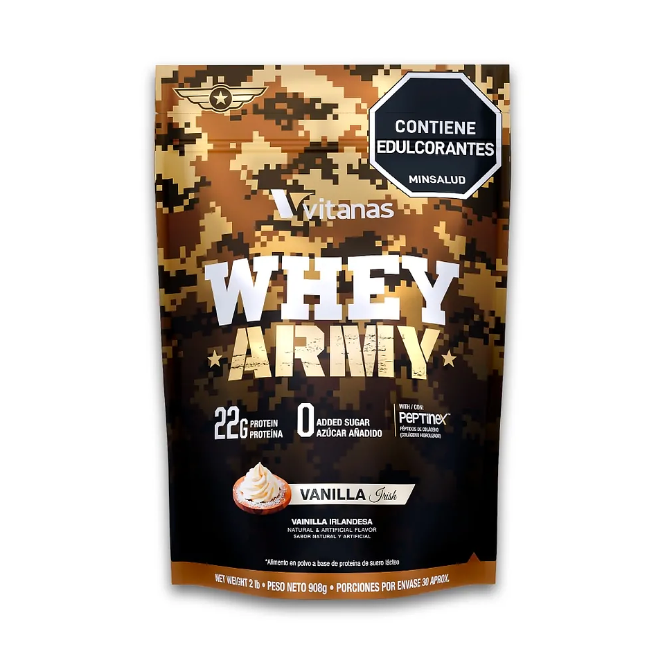 Whey Army 2 Libras – Vainilla Irlandesa 1