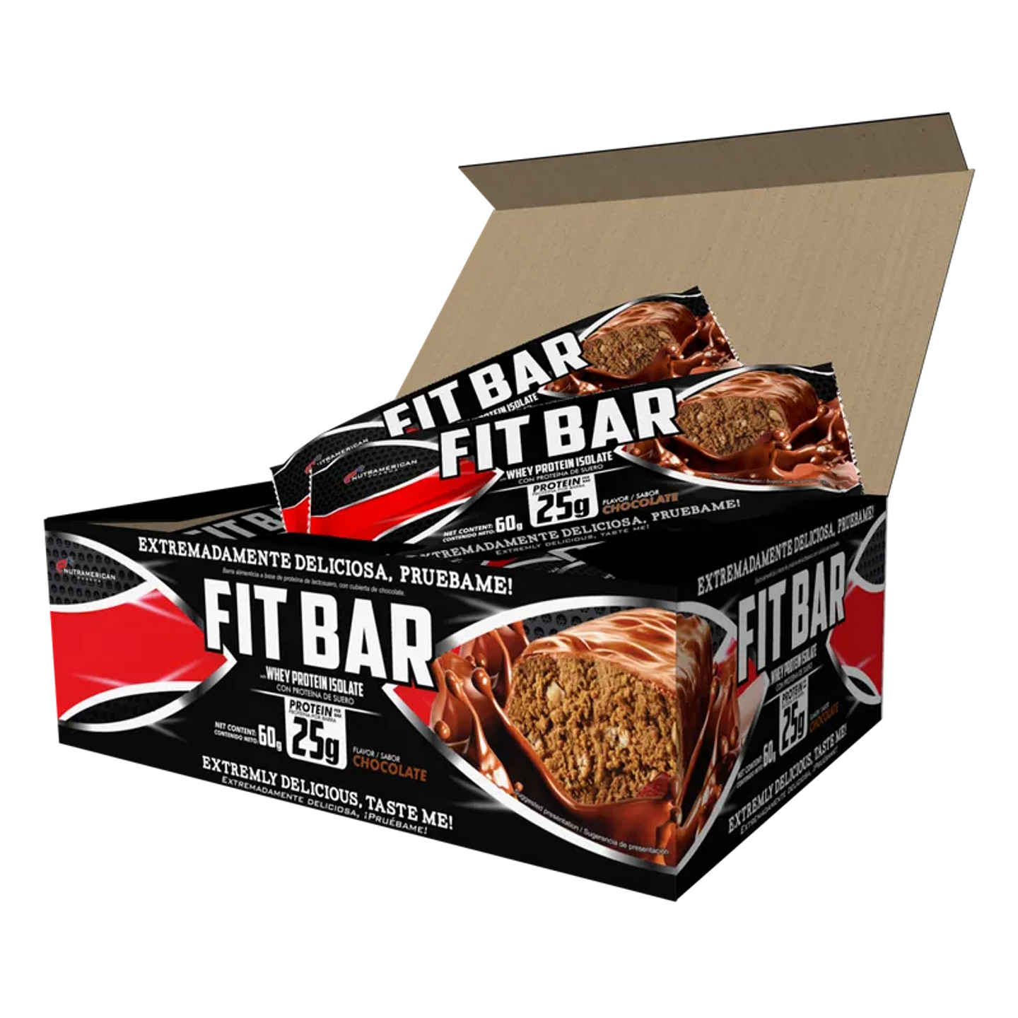 Fitbar Caja - Barra de proteína - 12 Unidades 1