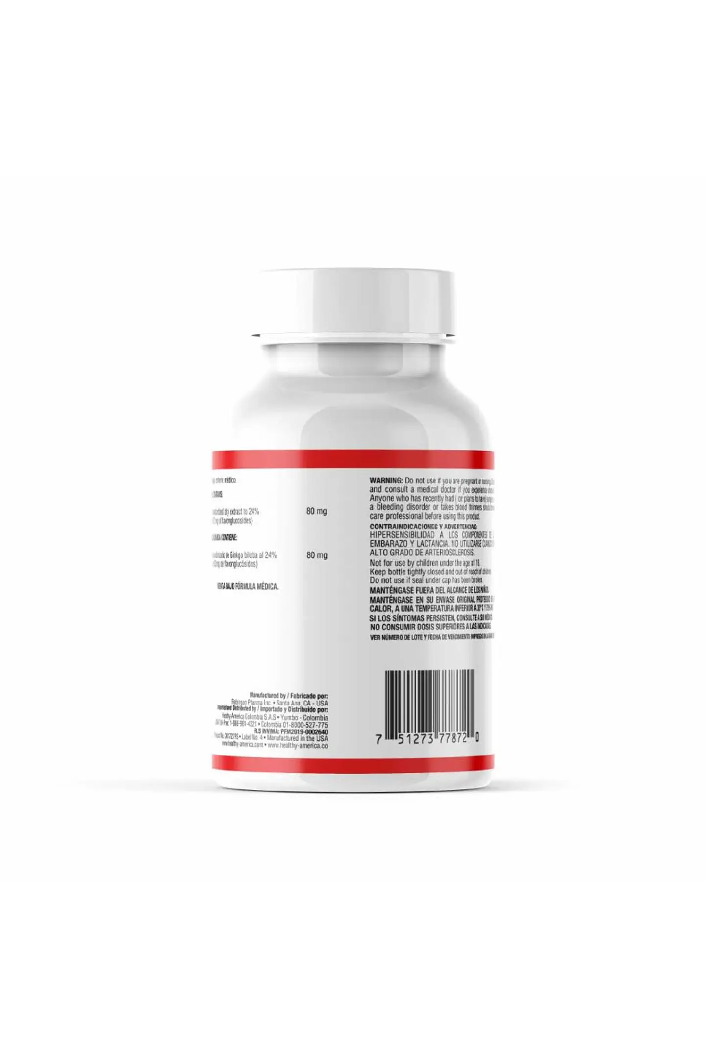 Gingko Biloba 80 mg 60 Softgels 2