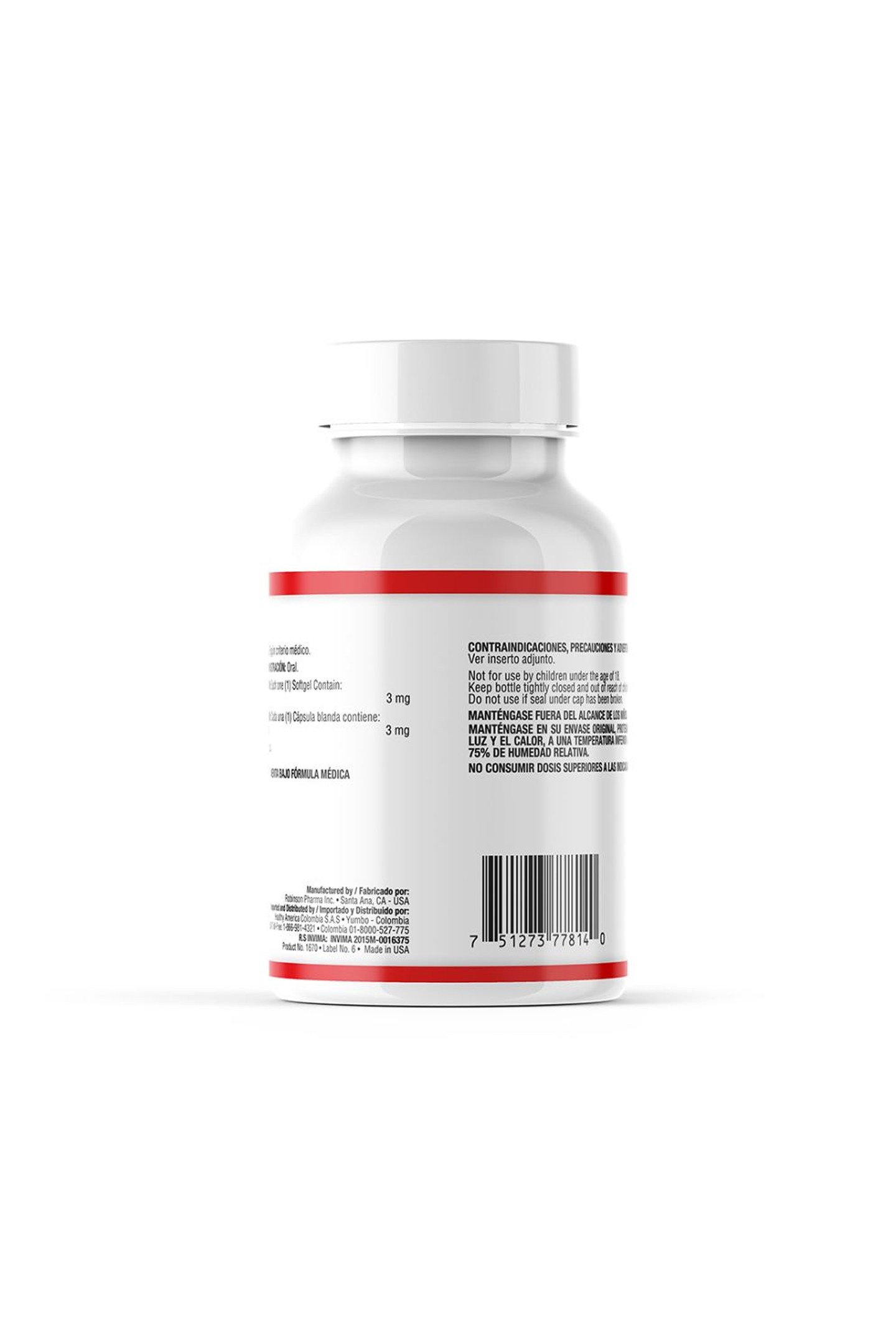 Melatonina 3mg - 120 Softgels 2
