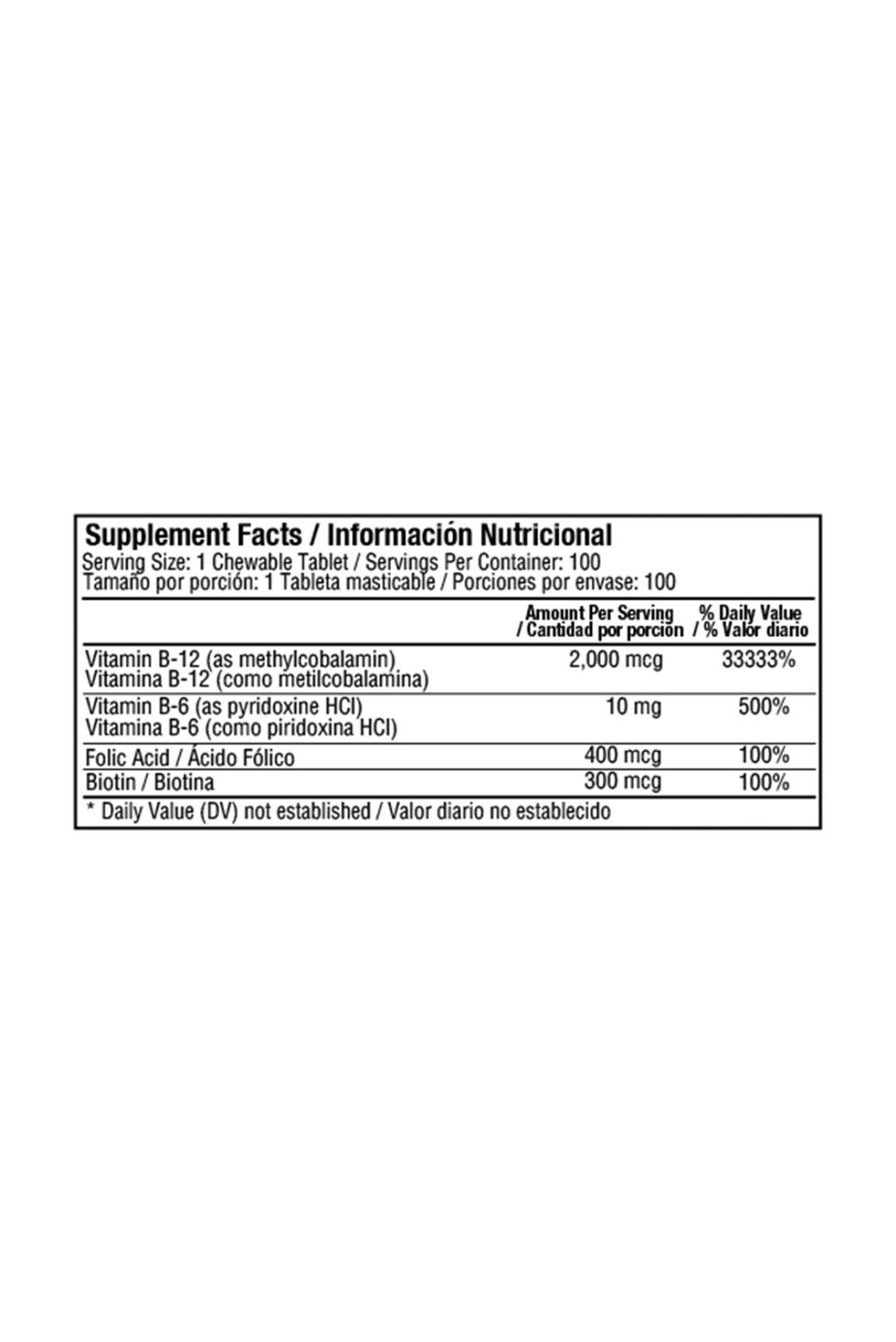Methyl B12 2000mcg - 100 Tabletas 3