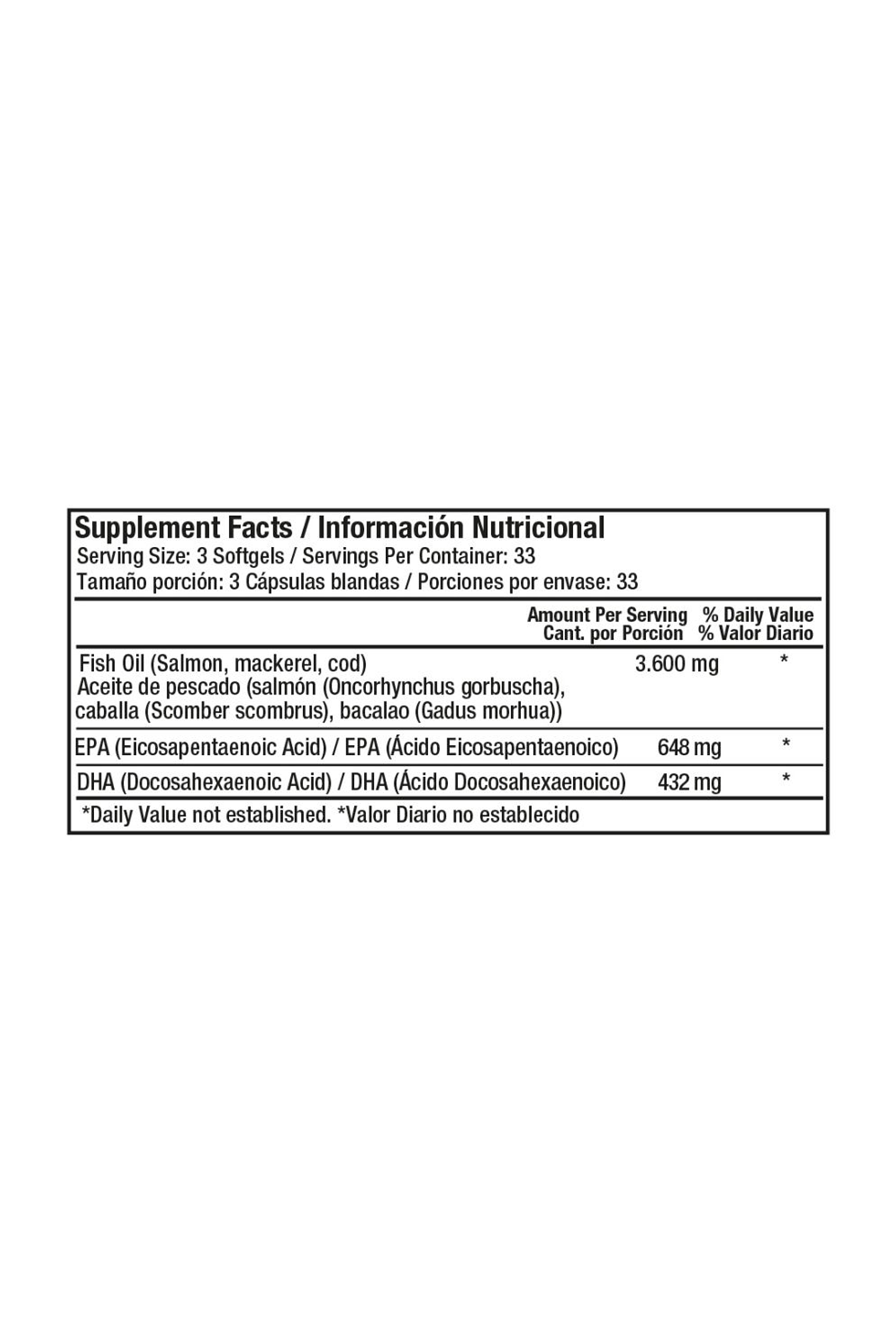 Omega 3 Fish Oil 1200mg - 100 Softgels 3