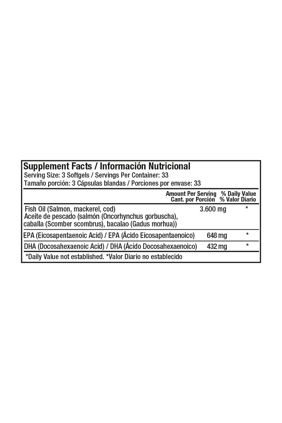 Omega 3 Fish Oil 1200mg - 100 Softgels 3