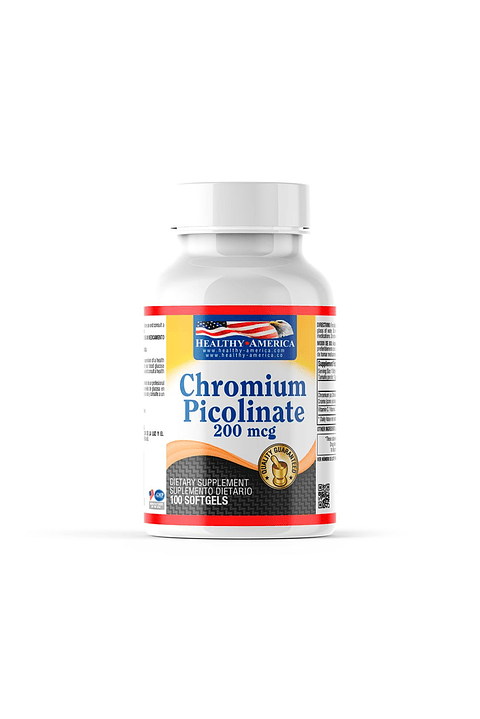 Chromium Picolinate 200mcg - 100 Softgels