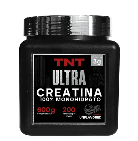 Ultra Creatina Monohidrato - 600g - 200 Servicios