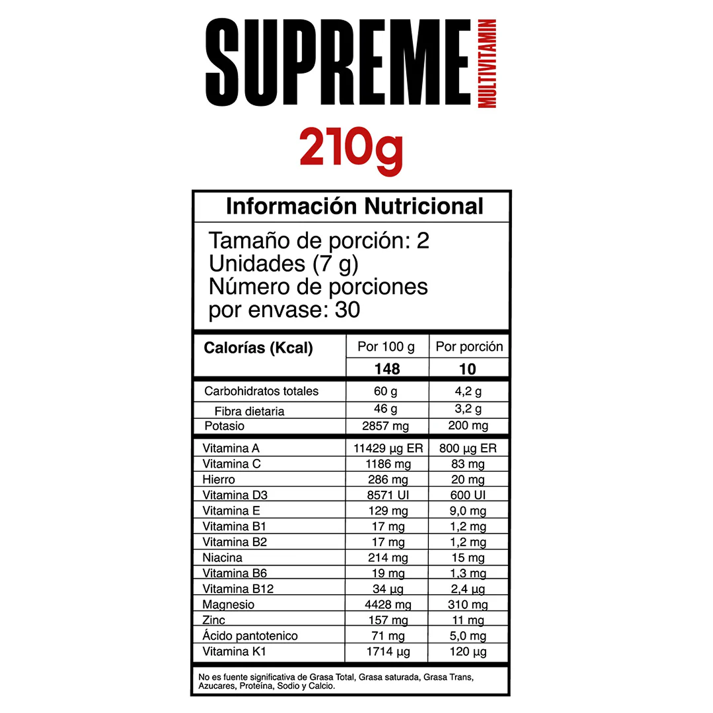 Supreme Multivitamin Gummies - Gomitas con Multivitaminicos - 30 Servicios 2