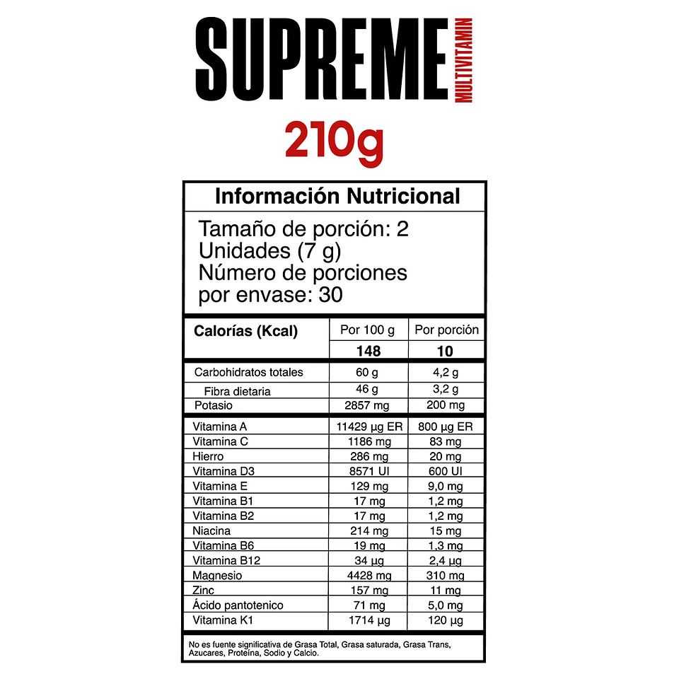 Supreme Multivitamin Gummies - Gomitas con Multivitaminicos - 30 Servicios 2