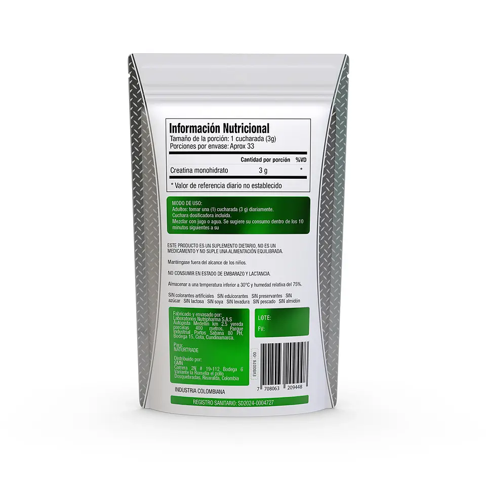 Creatina Monohidrato 100% Pura GMN 2