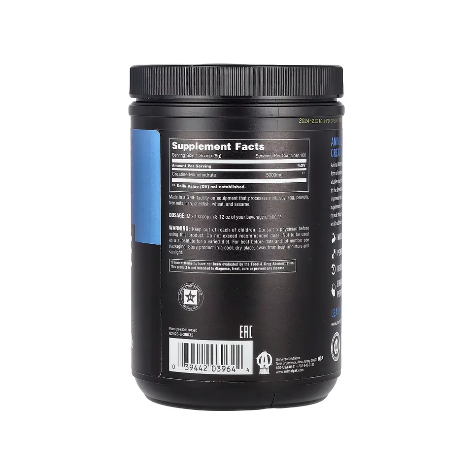 Creatina Animal Universal 60 Servicios  2