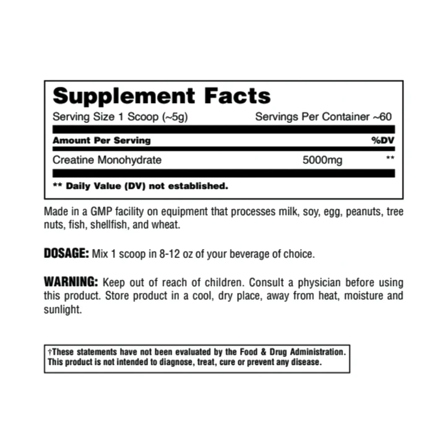 Creatina Animal Universal 60 Servicios  3