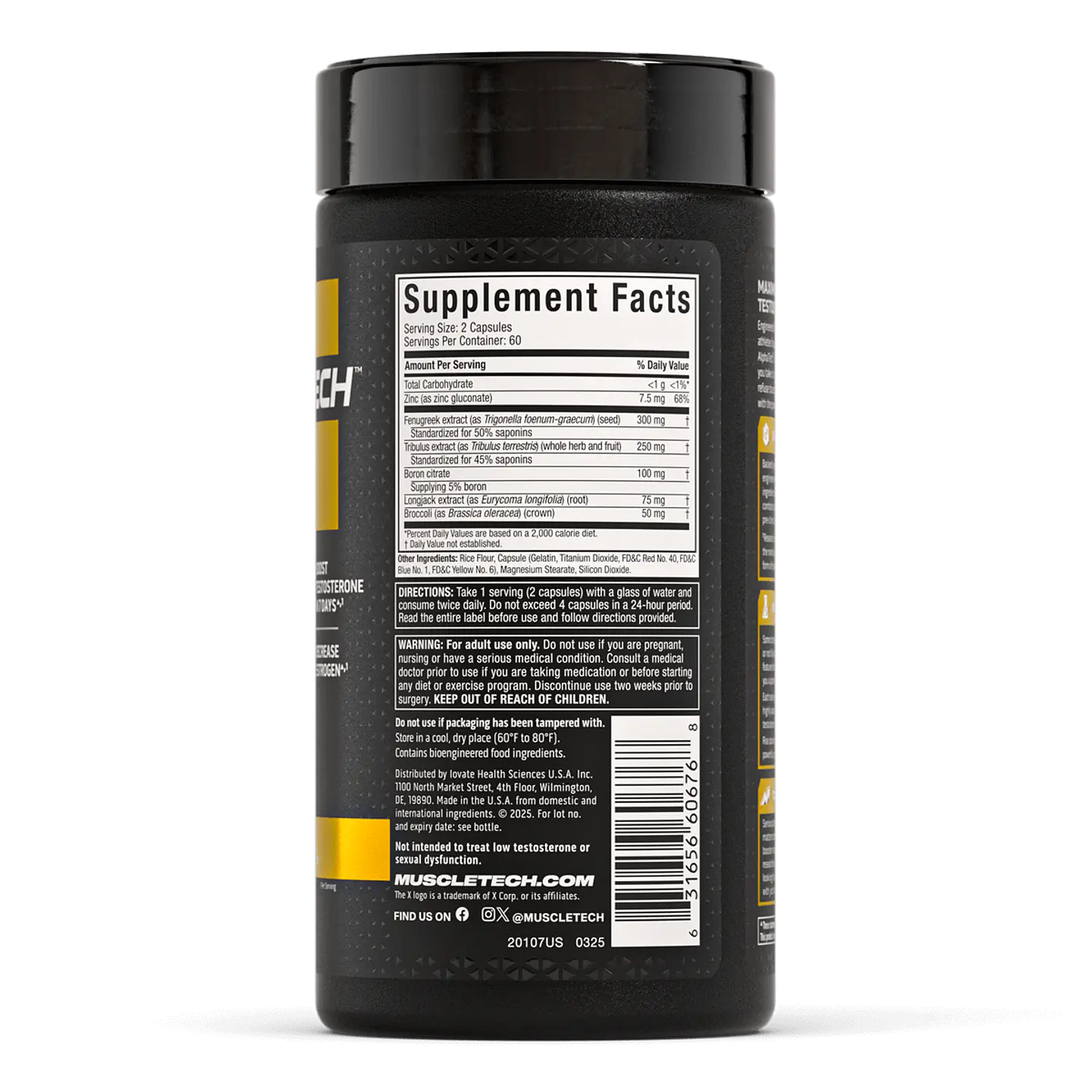 AlphaTest (Potenciador de Testosterona Natural) - 120 cápsulas 2