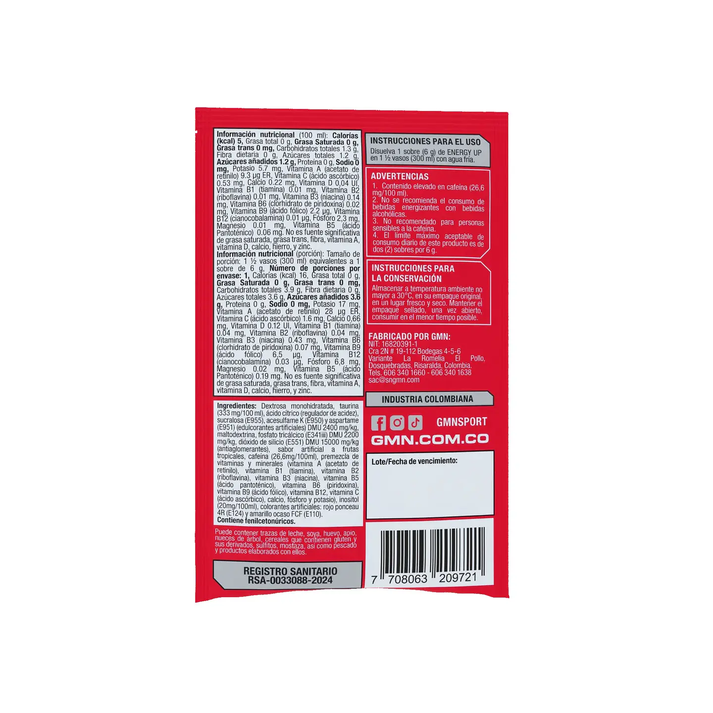 Energy Up (Termo x 25 Sobres) 3