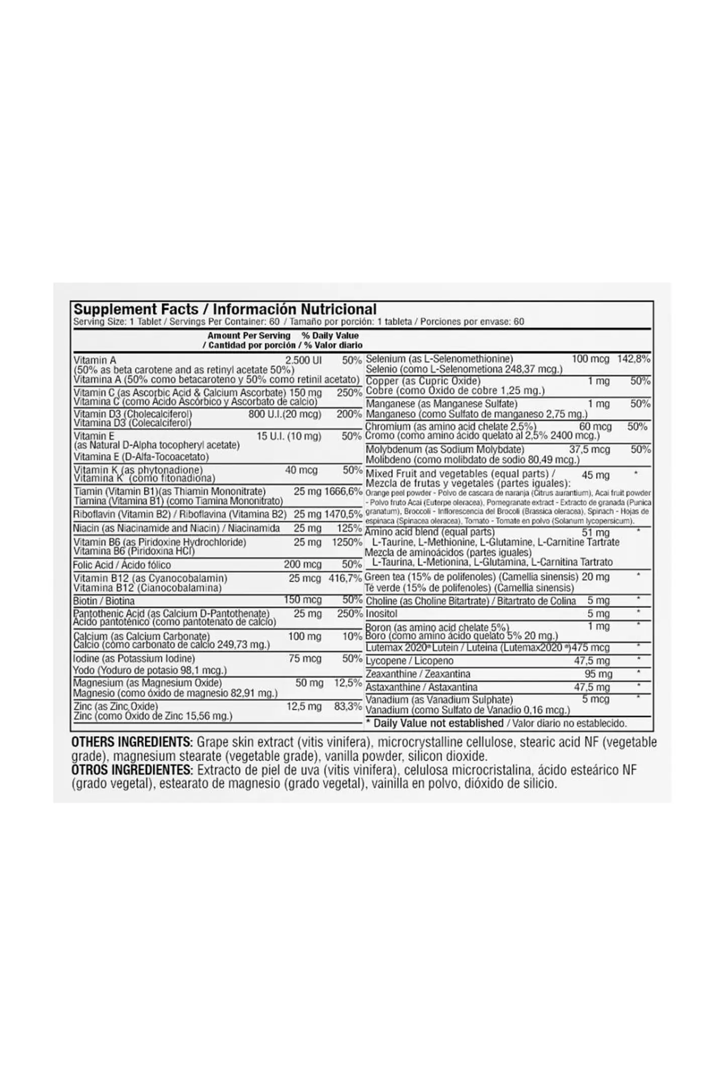 Max For Men (Multivitamínico y Vitalidad Masculina) 2