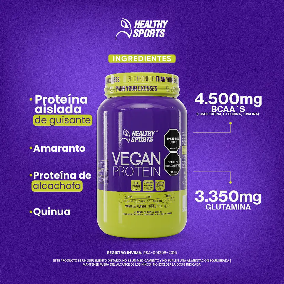 Vegan Protein 30 Servicios - 910gr 3