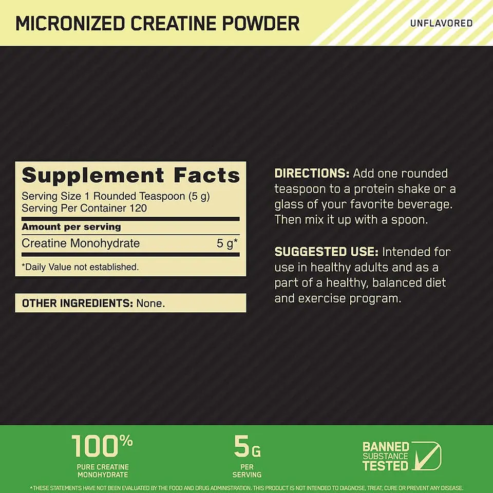 Creatina Micronizada 600 gramos - 120 Servicios 2