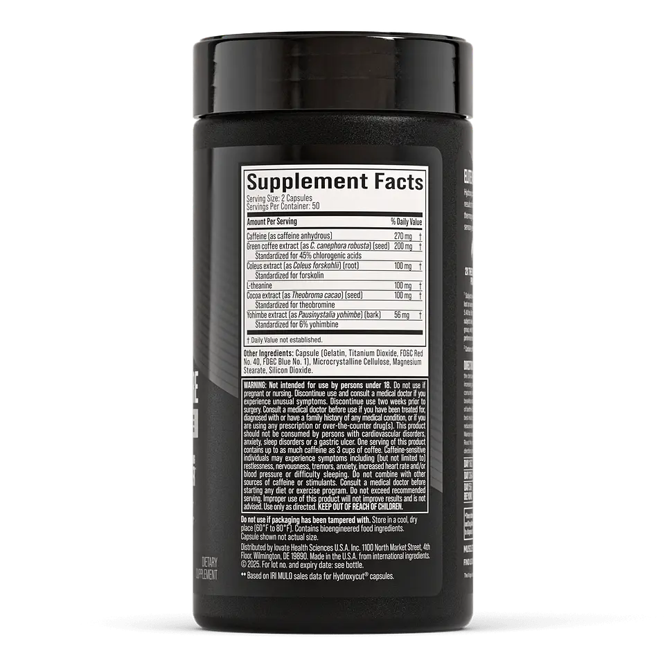 Hydroxycut Hardcore Elite 100 Capsulas - 30 Servicios 2