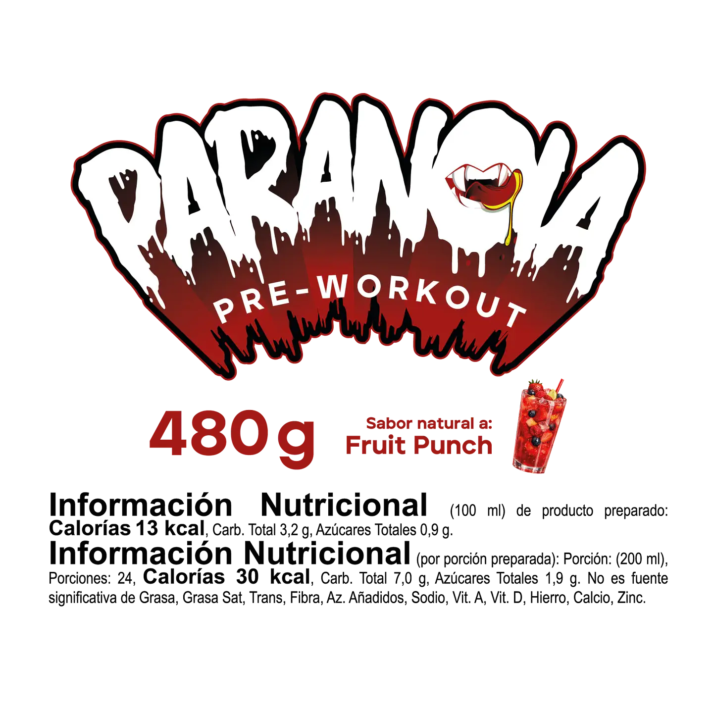 Paranoia Pre-Workout TNT 480g 7