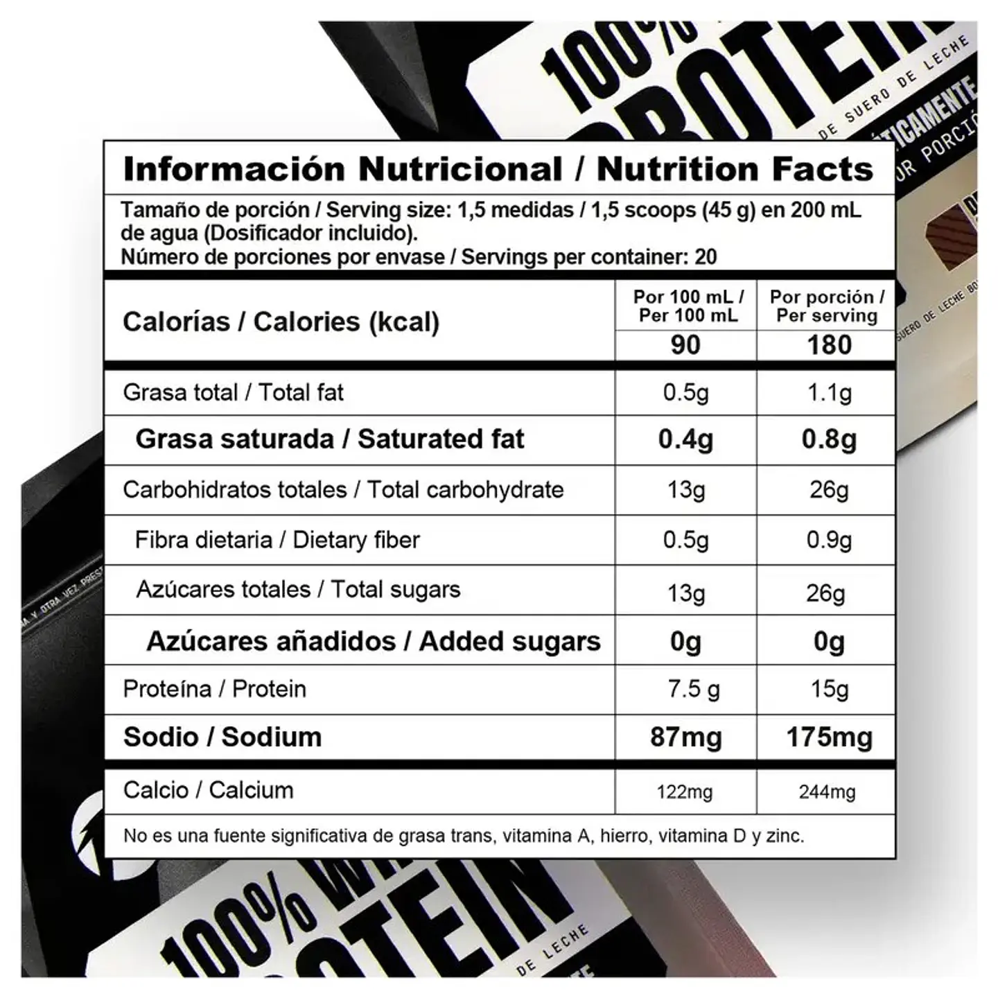 100% Whey Protein - 900g 2