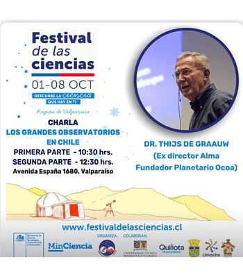 Festival de las Ciencias 5 Octubre. Aula Magna.USM