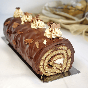 Tronco de Natal de Chocolate e Avelâ