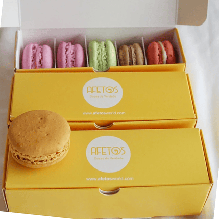 Macarons sabores sortidos Caixa  15 1