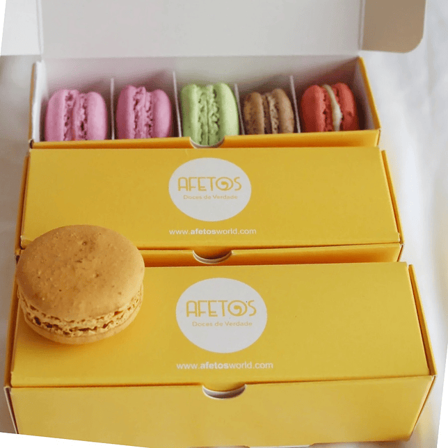 Macarons sabores sortidos Caixa  15 1