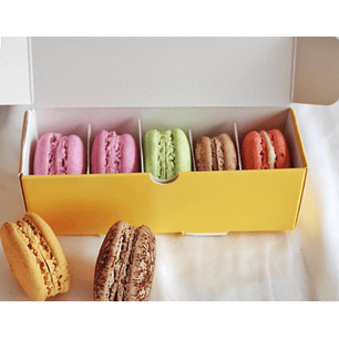 Macarons sabores sortidos Caixa de 5 