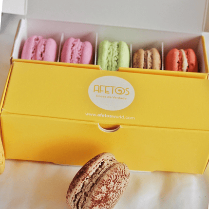 Macarons sabores sortidos Caixa 10 1