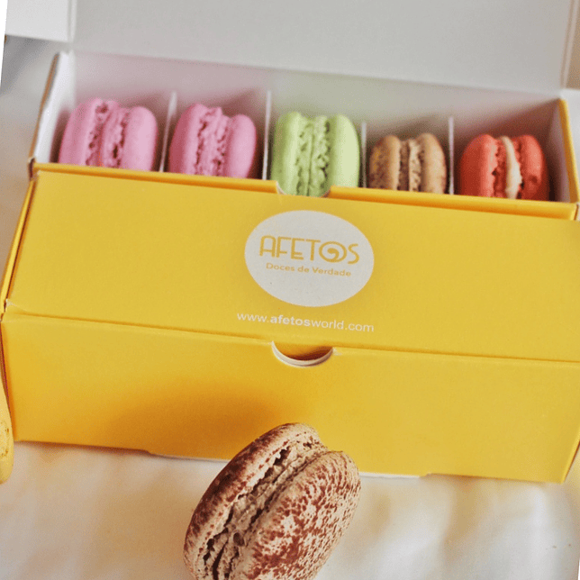 Macarons sabores sortidos Caixa 10 1