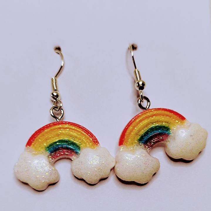 Brincos arco iris  2