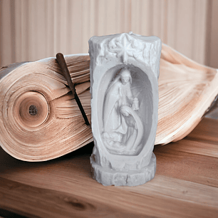 Presépio tronco de árvore 