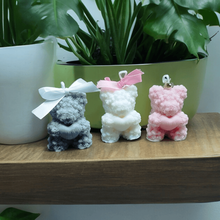 Vela Ursinhos pequenos com coração  5