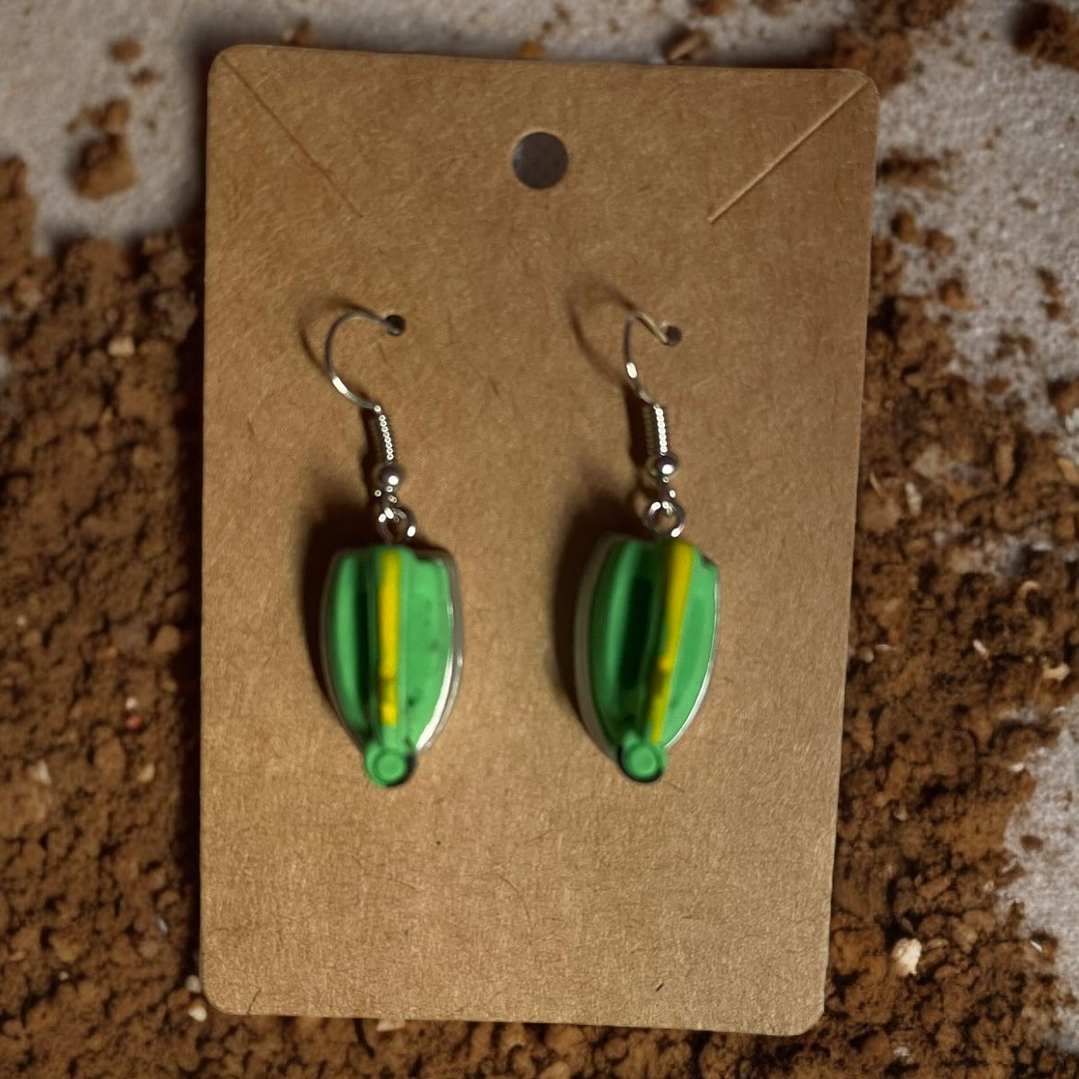 Brincos ferro engomar antigo 2