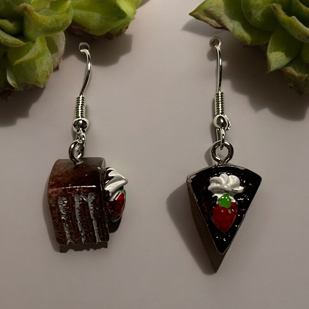 Brincos fatia de bolo 1