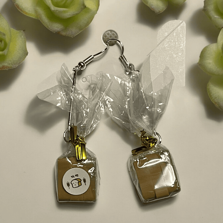 Brincos pão de forma embalado  1