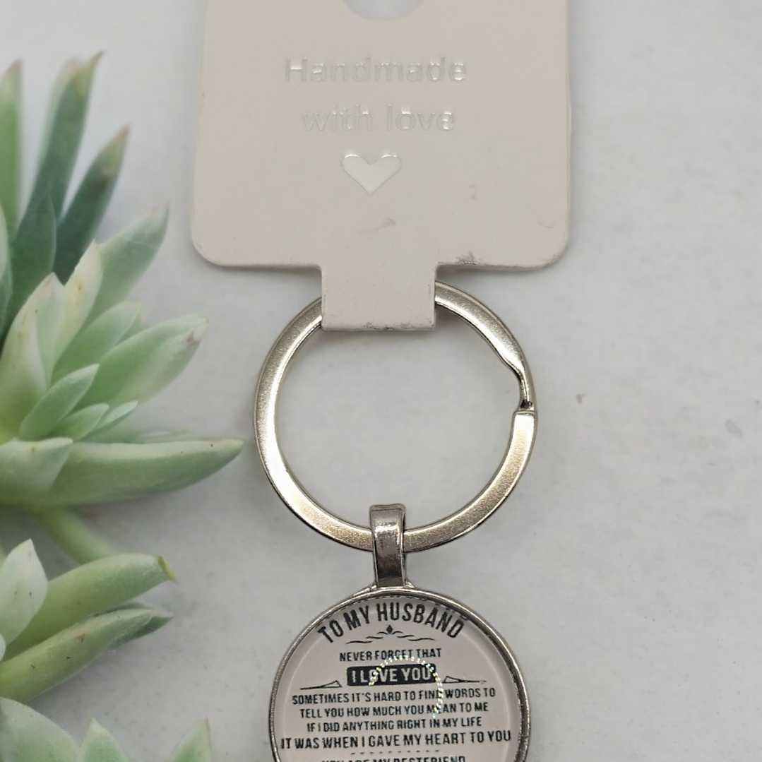 Porta chaves mensagem para marido 1