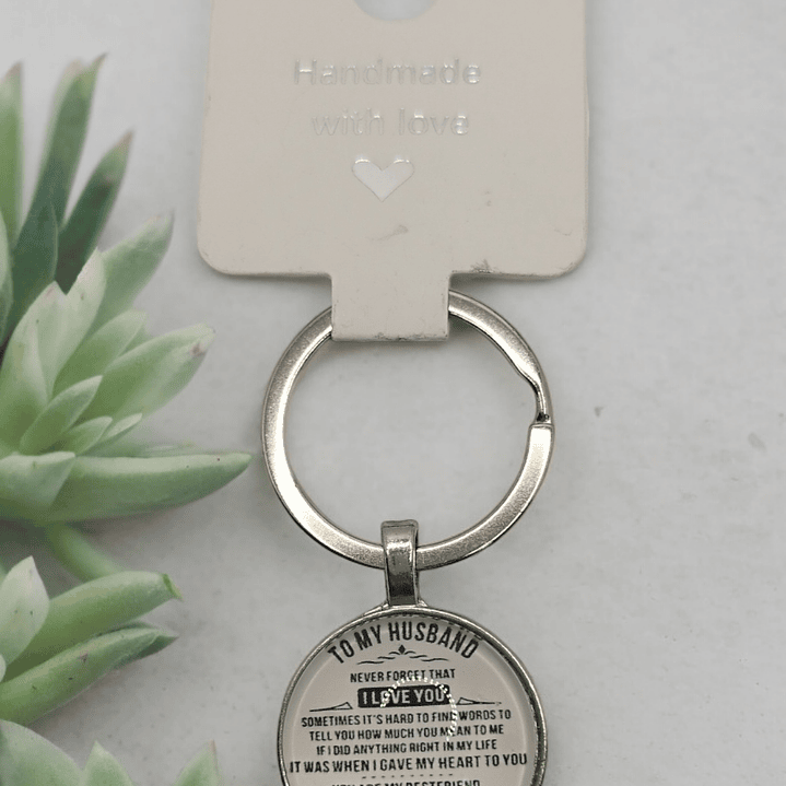 Porta chaves mensagem para marido 1