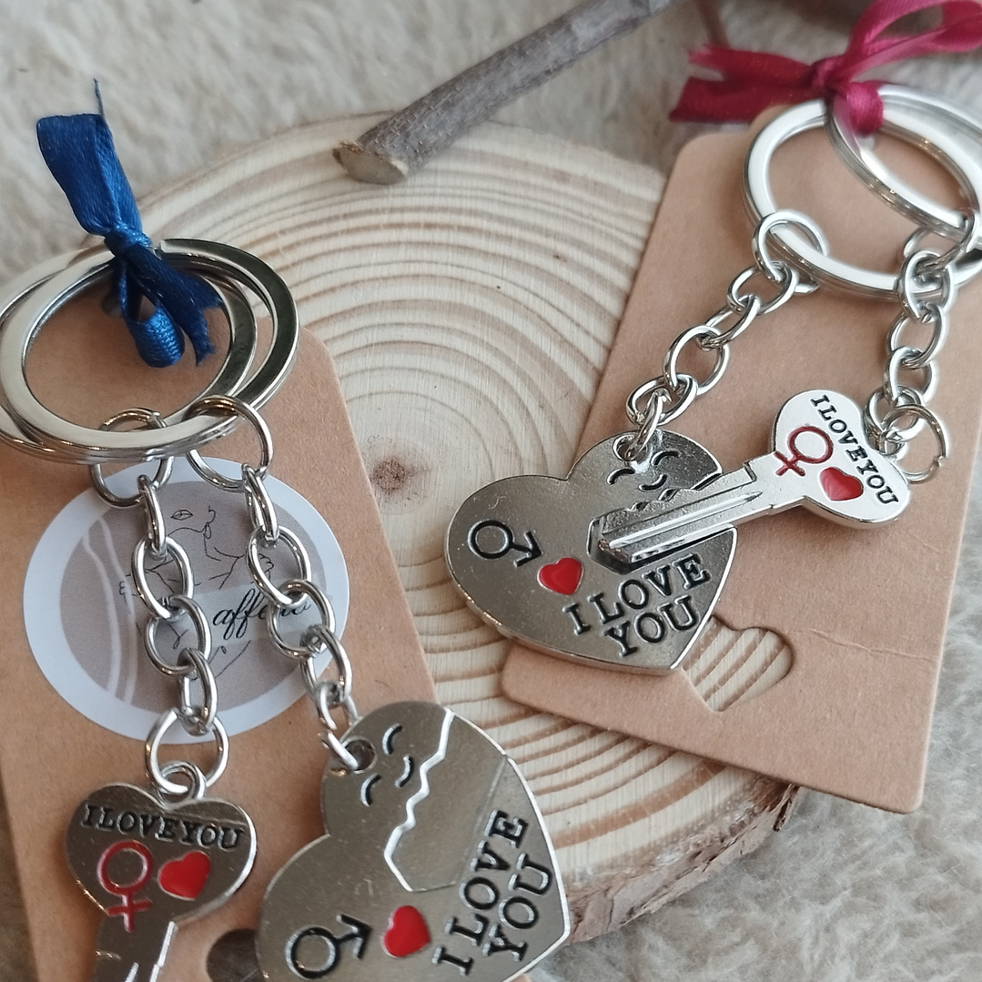 Porta chaves - coração + chaves do amor 2