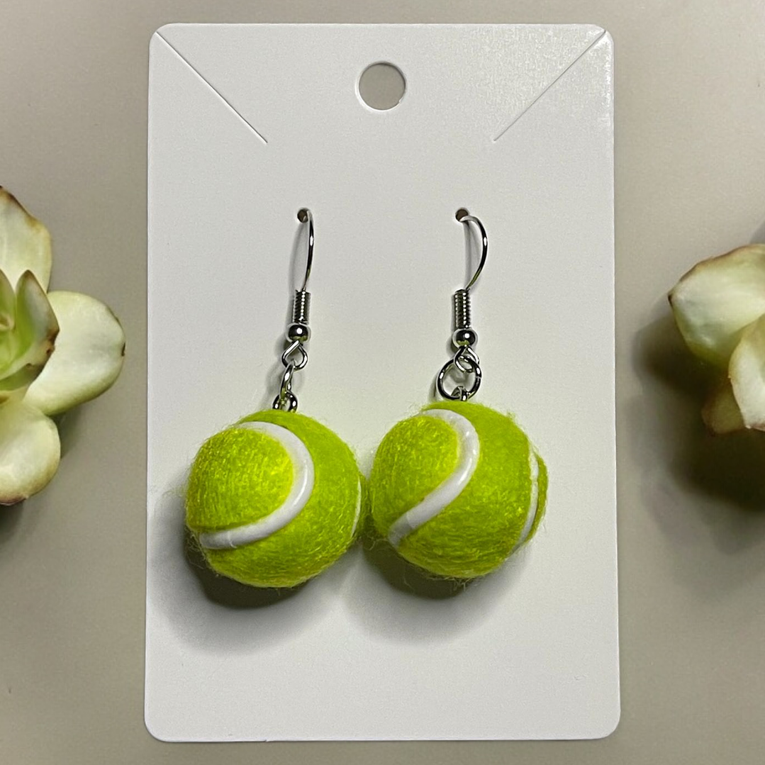 Brincos bolas ténis 1