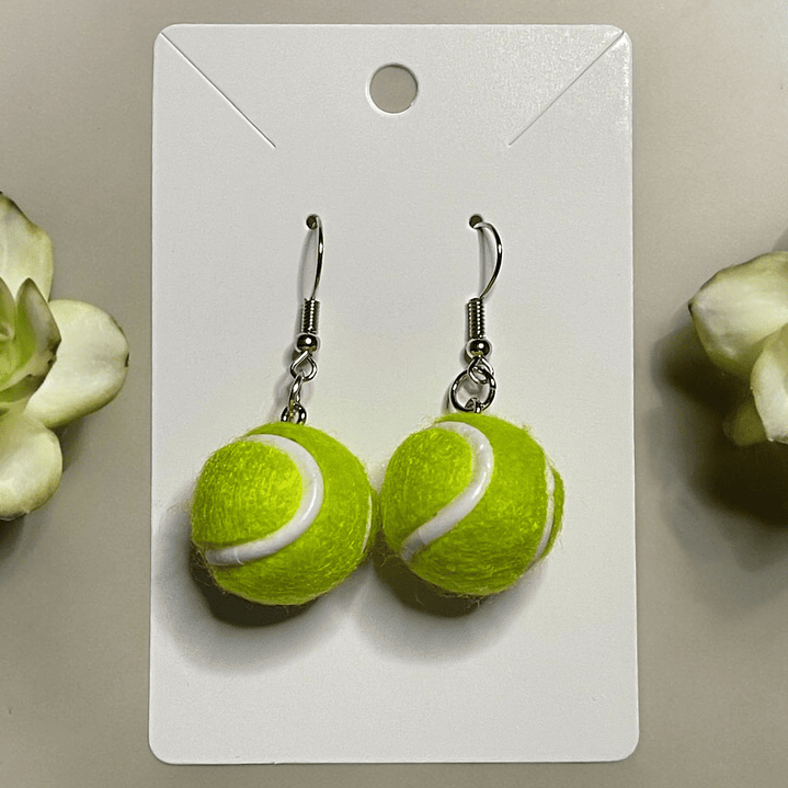 Brincos bolas ténis 1