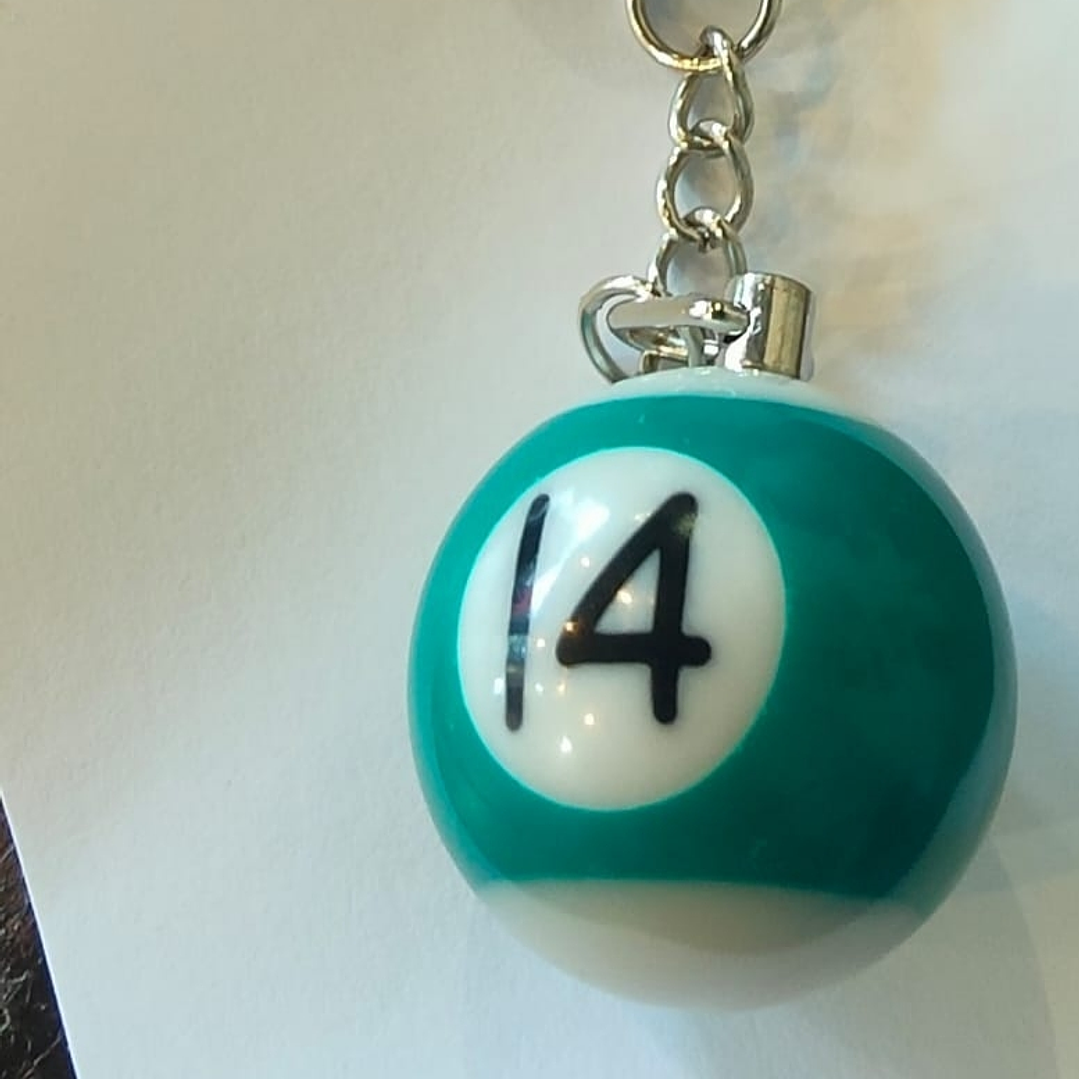 Porta chaves bola de snooker 2