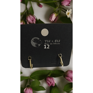 Brincos com preto e dourado