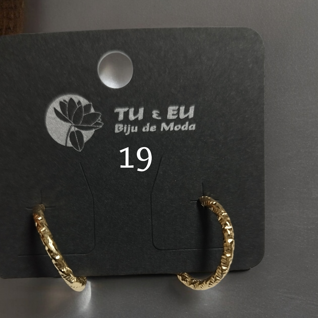 Argolas douradas nº19 1