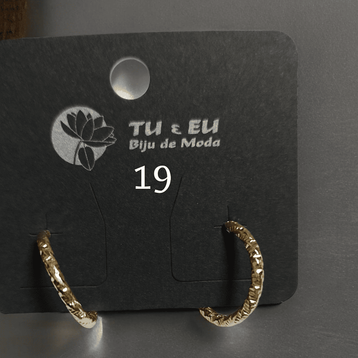 Argolas douradas nº19 1