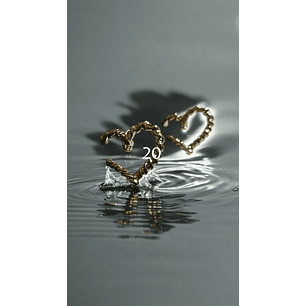 Argola em forma de coração