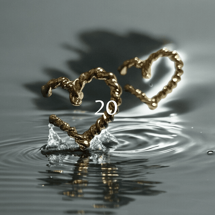 Argola em forma de coração 1