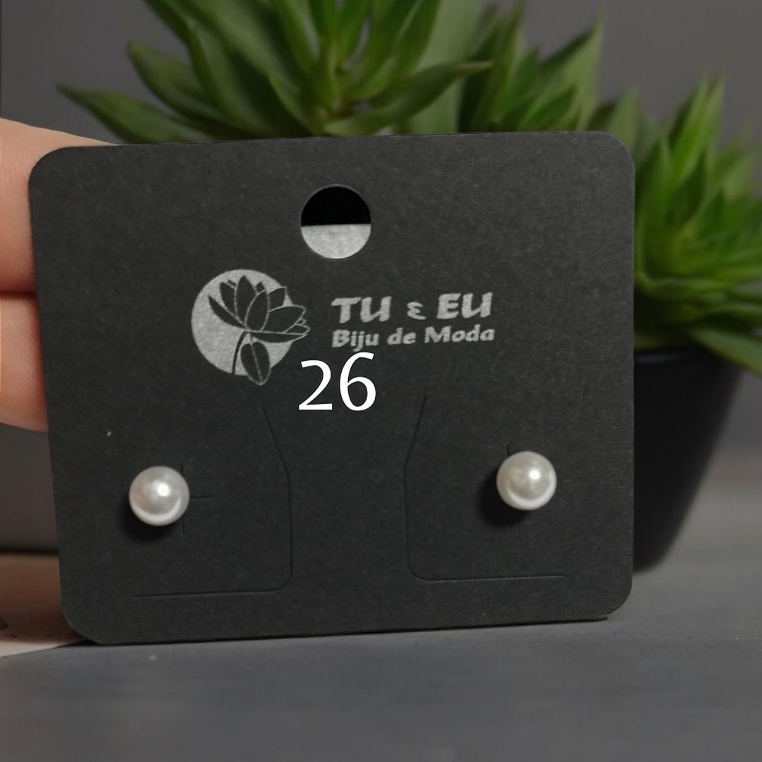 Brincos perolas médias  1
