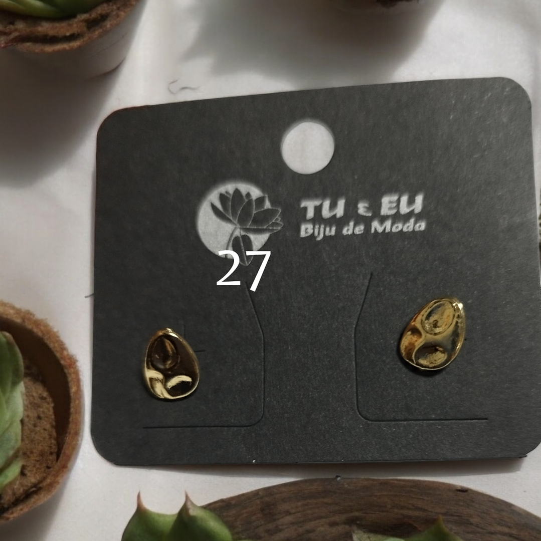 Brincos gota dourada 1