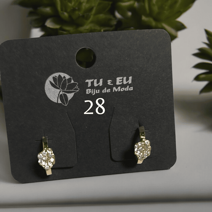 Argolas pequenas com pedra 1